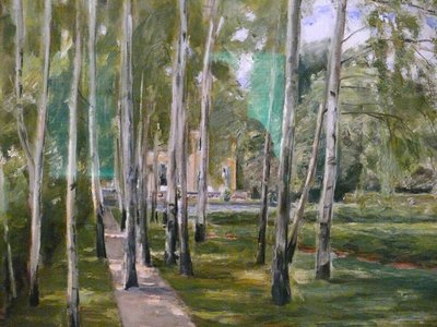 Chemin de bouleaux - Max Liebermann